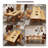 62.99"Modern minimalist natural-color rectangular solid wood dining table-516337006