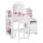 2 in 1 Kids Vanity Set With Mirror And Led Lights-1874142811