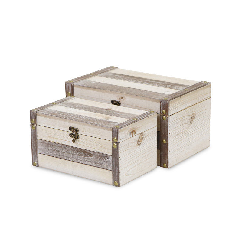 Ensemble de 2 boîtes à souvenirs Quinata