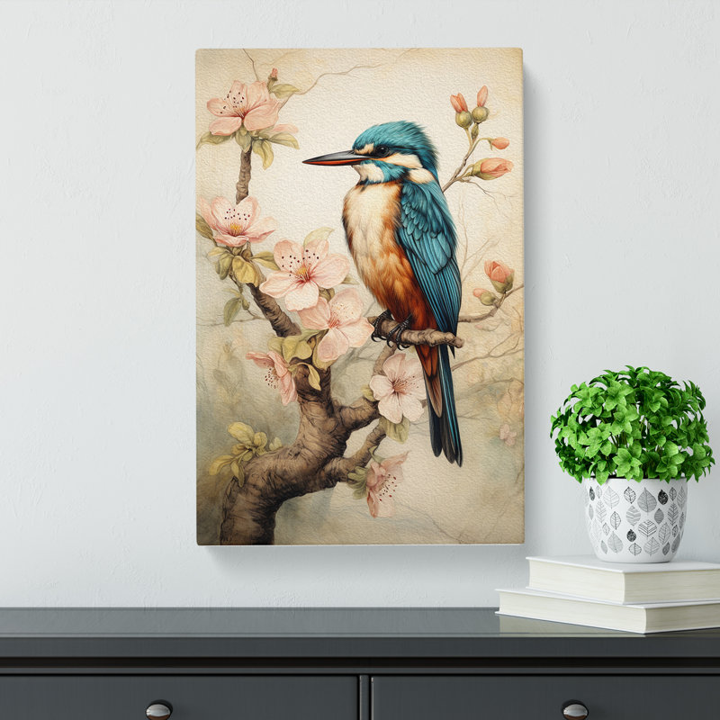 Kingfisher Victorian No.3 - No Frame Print, 50cm H x 35cm W x 3cm D