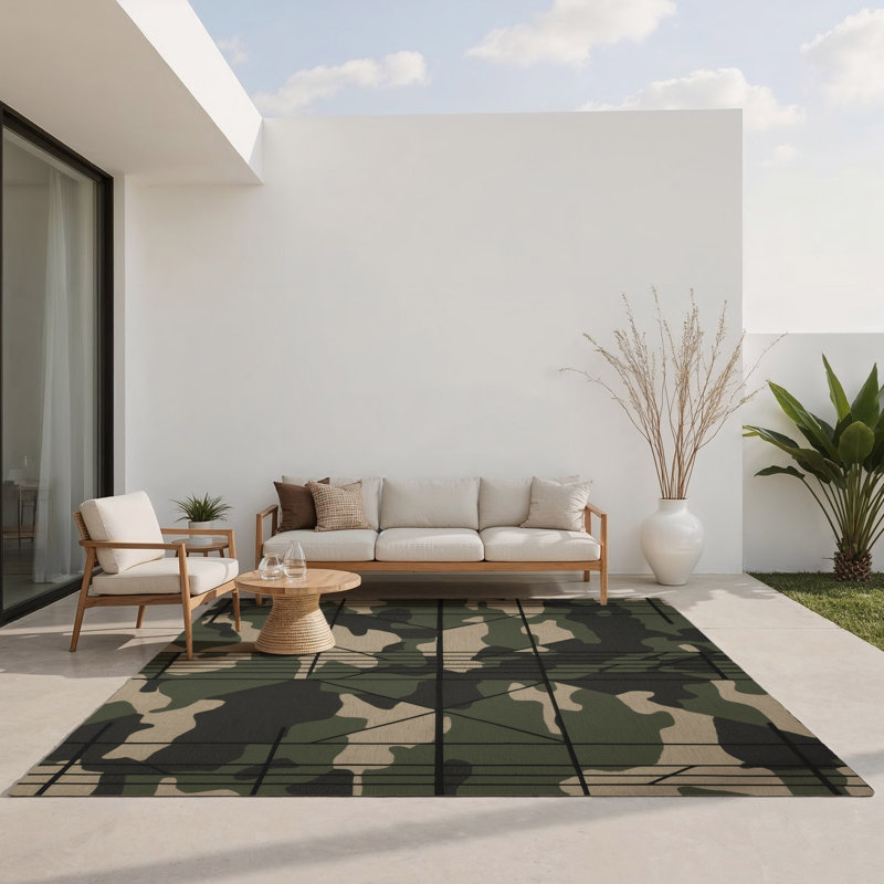 Tapis intérieur et extérieur Urban Veil, Rectangle 1 pi 6 po x 2 pi 6 po