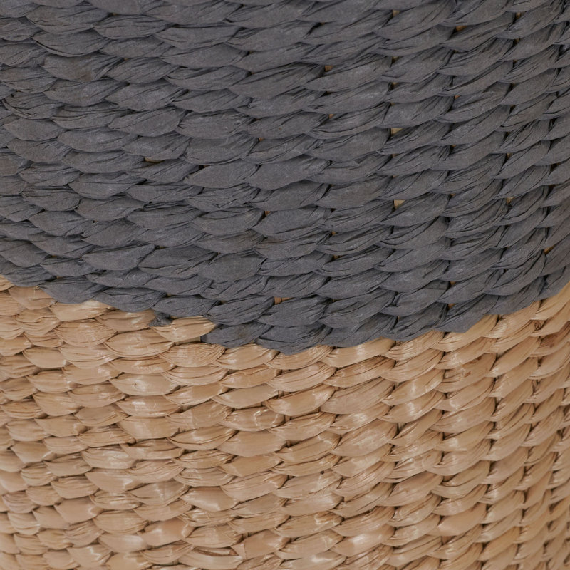 Panier à déchets en osier Bimal, Quenouille naturelle, 2 (gallons)