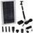 105 GPH Solar Pump for Outdoor Fountains with Battery Pack and 55" Lift