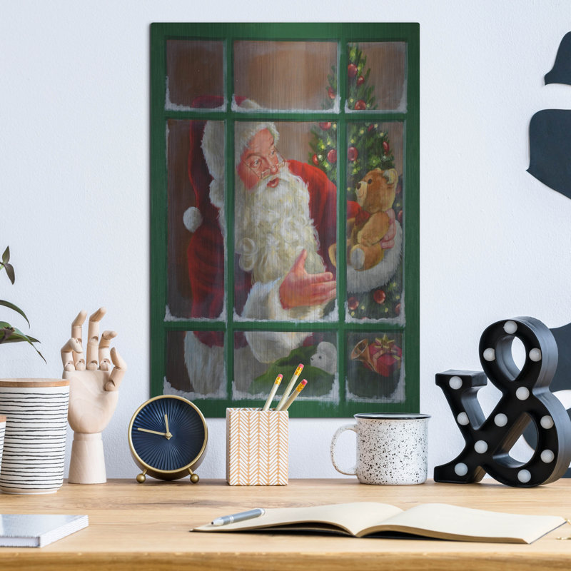 «Santa Window 3» par David Lindsley, H 16 po x l 12 po