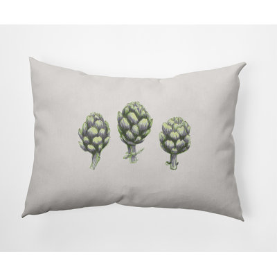 Coussin lombaire artichaut