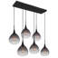Dannelle 6 - Light Matte Black Pendant