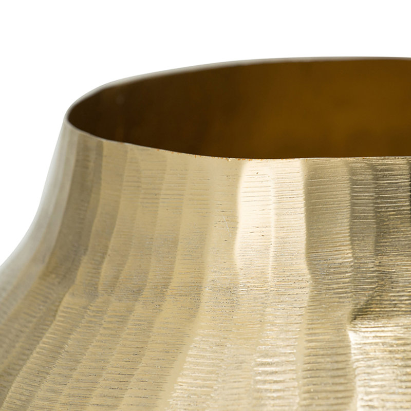 Vase en aluminium, élégant vase de table