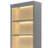83.4"Tall Bookshelf With LED Lighting, Modern Bookcase With 2 Glass Doors And 1 Drawer,Storage Bookcase With Open Shelves For Living Room,Home Office,White