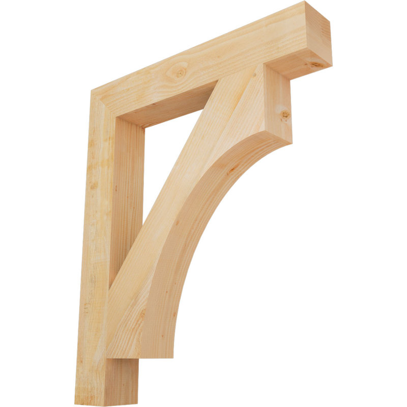 Support Westlake Block Rough Sawn, Sapin de Douglas, H 46 po x l 6 po x P 38 po