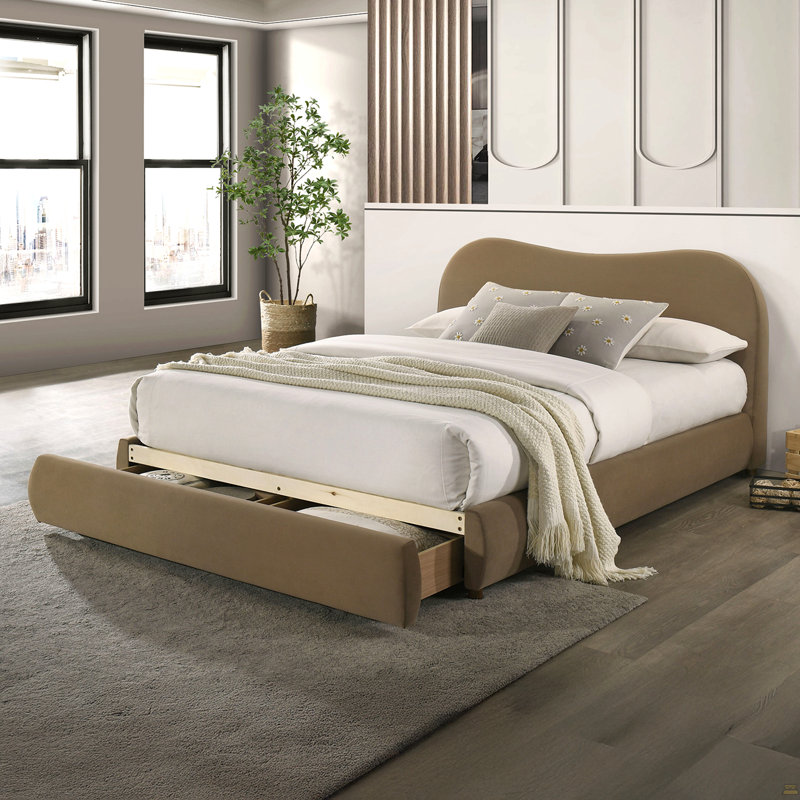 Lit pour grand lit 1Pc, Brun, Grand lit