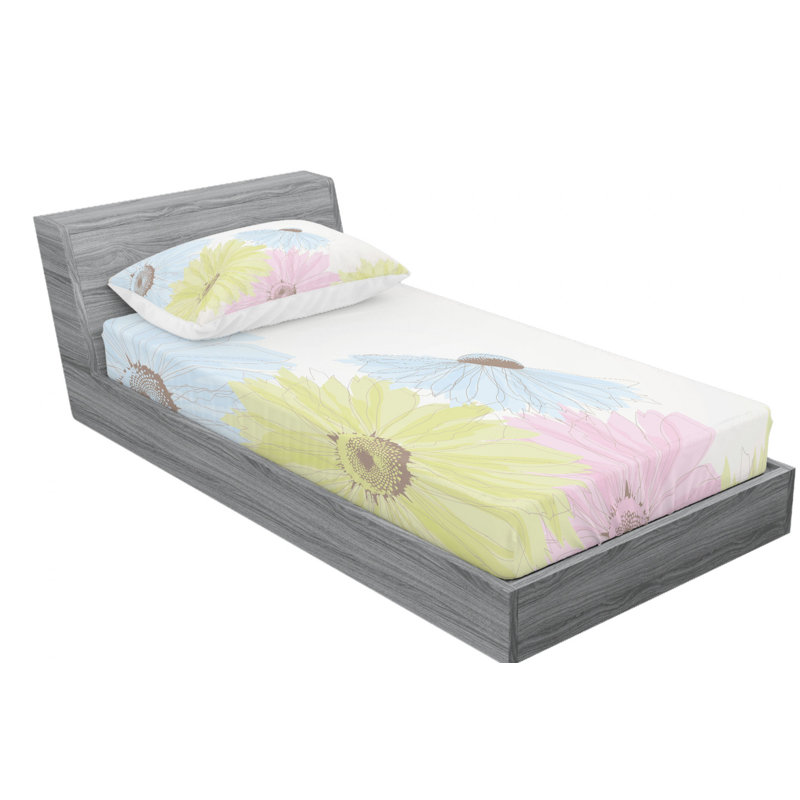 Microfiber Sheet Set, Twin XL Sheet Set with Fitted Sheet