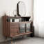 Table de buffet multifonctionnelle en verre de style japonais-1636189006