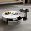 Table basse circulaire en pierre micro-cristalline