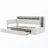 Twin Size LED Light Upholstery Daybed With Storage Footstool And Trundle And USB Charging-284311994-284311989