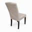 Ensemble de 2 chaises de salle à manger Bristlewood Modern, finition noire avec sièges en polyester beige sable