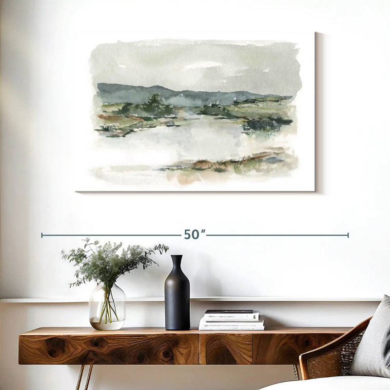 Étude I sur le lac Avery, H 26 po x l 39 po