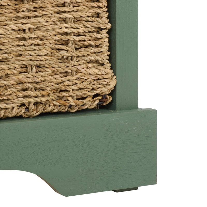 Painswick Cubby Storage Bench, Dusty Green