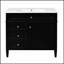 Meuble-lavabo moderne de 36 pouces avec lavabo supérieur, rangement spacieux et tiroir rabattable pour une organisation efficace-1382250963