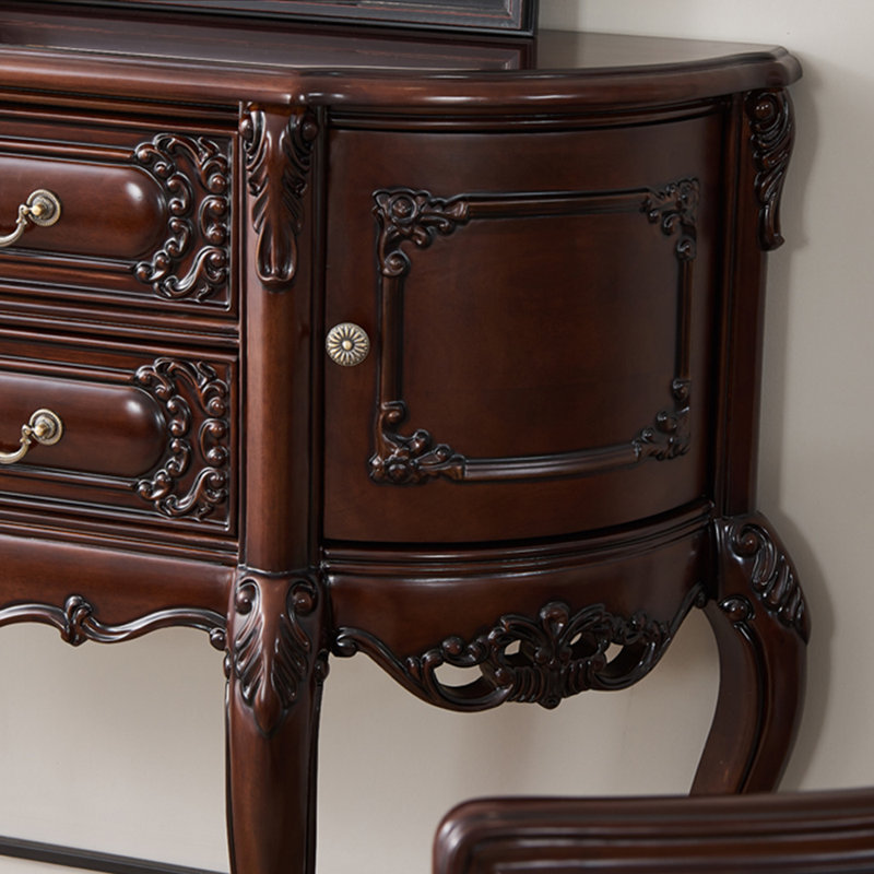 American-style solid wood console table