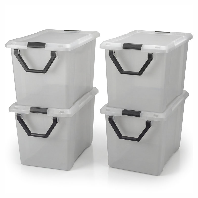 Wayfair Basics Wheeled Latched Tote 32 Gal