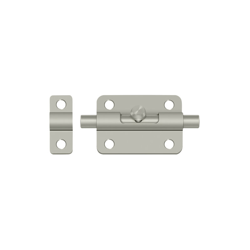 Boulon 3 po Deltana 3BBU15; finition nickel satiné, Nickel brossé
