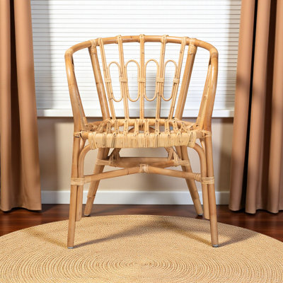 Amira - Rattan Dining Chair with Natural Finish