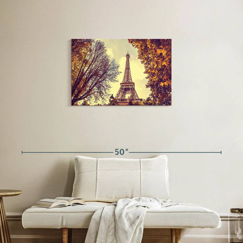 Ravi Eiffel Tower During Autumn, 20" H x 30" W