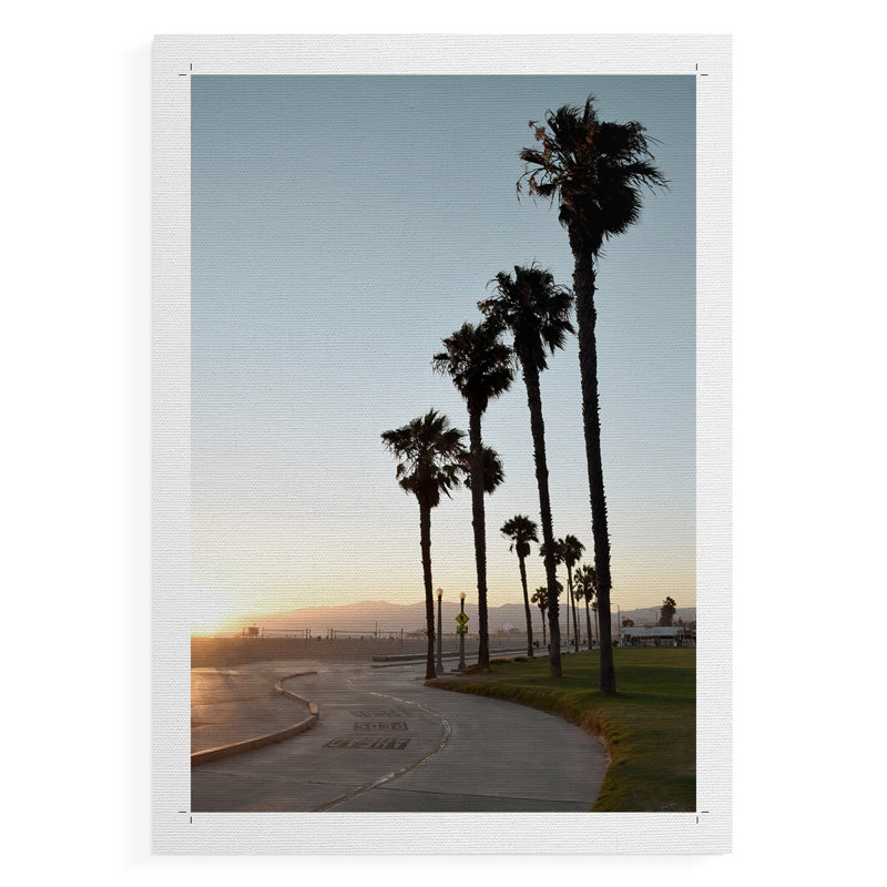 Chemin Santa Monica - Impression sur toile seulement - NON-CADRE, H 18 po x l 12 po
