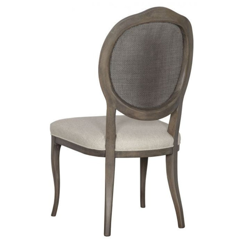 Chaise d'appoint Ava King Louis, Noyer, Mastic 3152