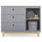 Poppy 3 Drawer Dresser with Cubbies and Interlocking Drawers-53097956