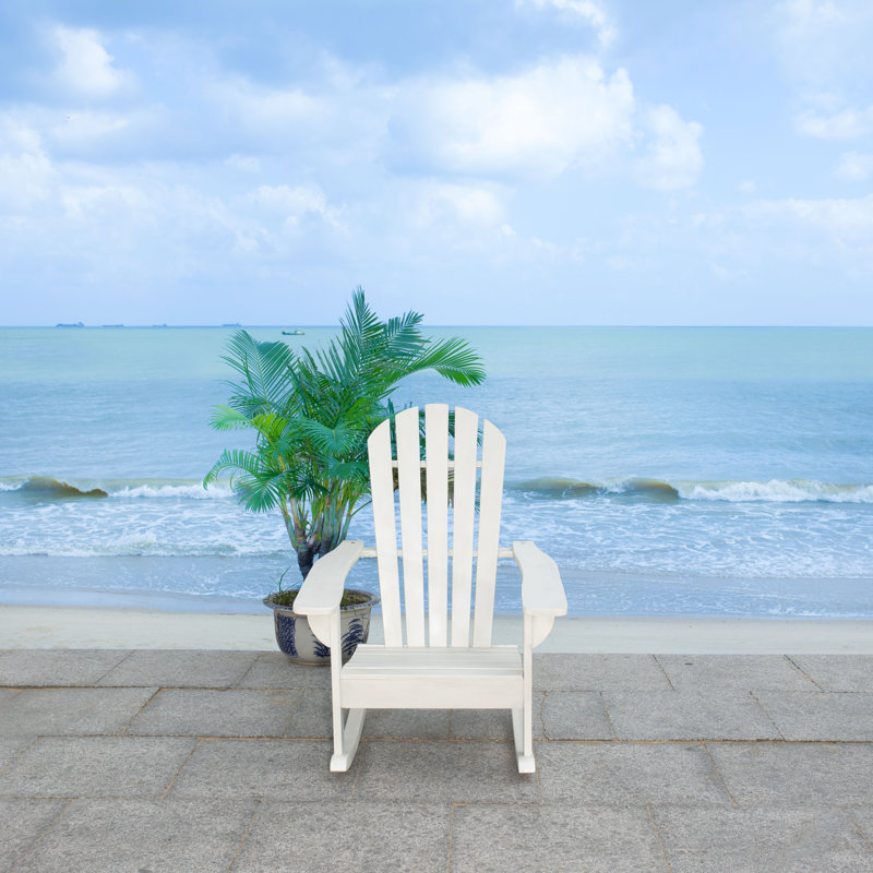 Chaise berçante George, Blanc