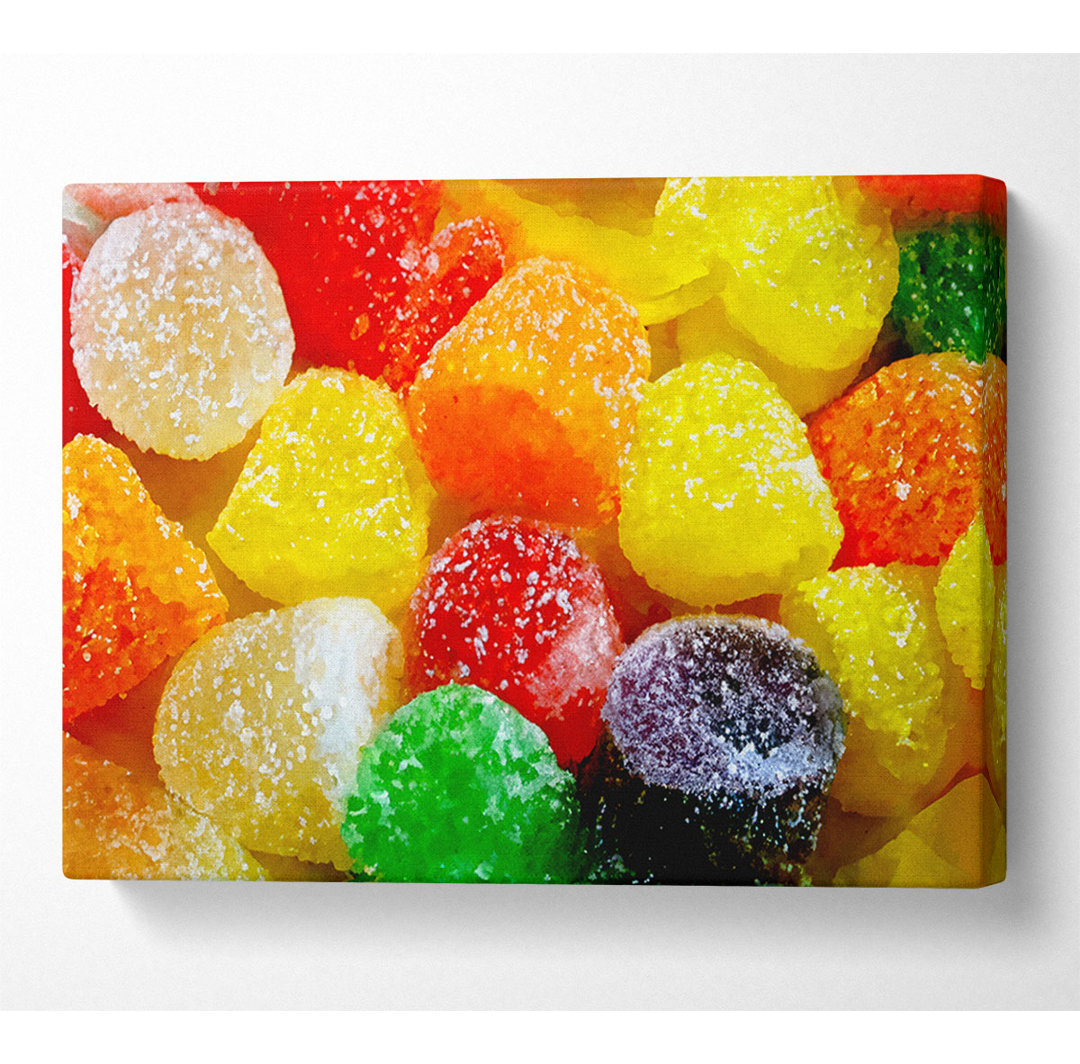 Jelly Tots - Kunstdrucke auf Segeltuch gewickelt