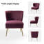 Chaise d'appoint en velours l 26 po Clive-1742642687