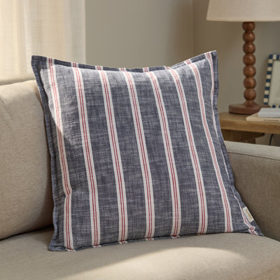 Asijah Striped Square Throw Pillow Cover
