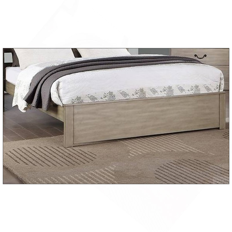 Mobilier de chambre à coucher à deux panneaux de style rustique avec très grand lit californien, California King