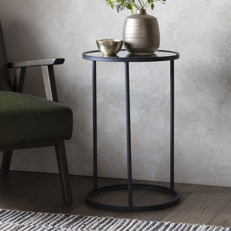 Canyonlands Glass Top Frame End Table