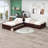 Divyanshi Twin Size L-shaped Platform Bed with Trundle and Drawers-12028517