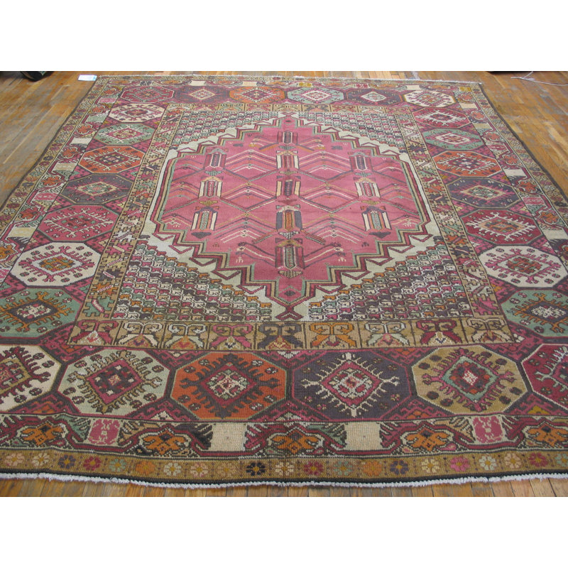 Antique Jerusalem Carpet Israel Knotted Rug