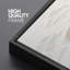 «Minimalist Neutral Branch», motif abstrait sur fond clair - grande impression sur toile encadrée dans la chambre principale-773770969-773770975