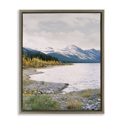Mountain Region Shore Floater Canvas Wall Art by Justine Milton