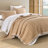 DDUOXIN 100% Cotton 98×90 inch Quilt Sets - 1 Quilt with 2 Pillow Shams-123301033-123301034