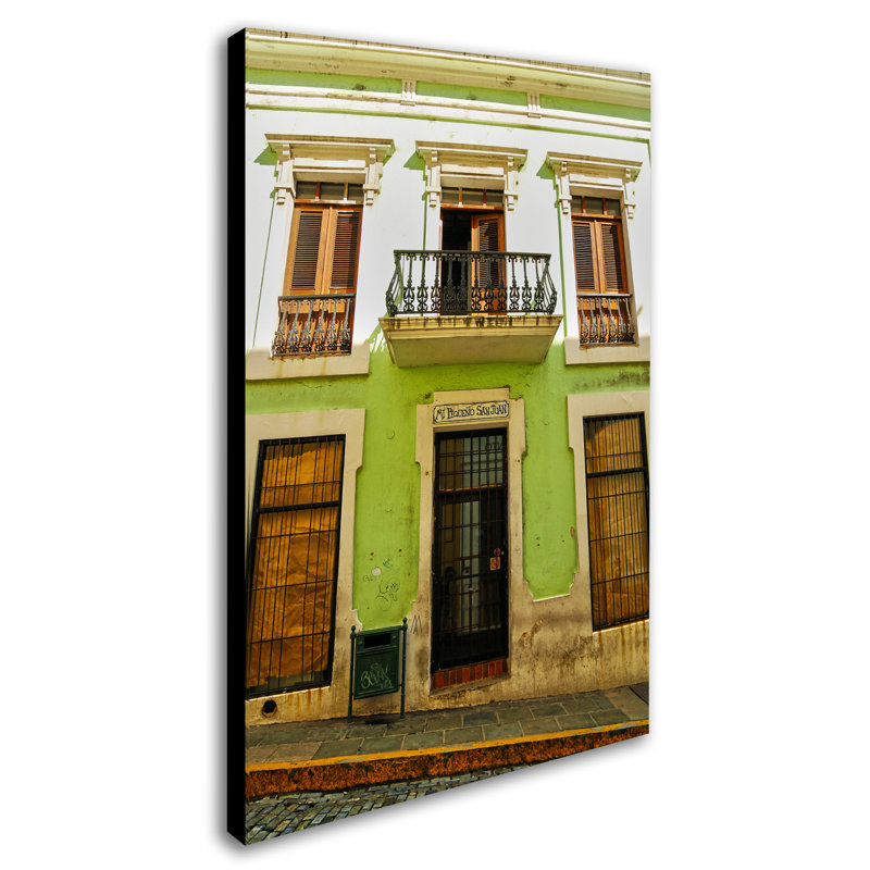 « old san juan 5 », reproduction de photo sur toile tendue, H 47 po x l 30 po x P 2 po