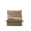 Fauteuil d'appoint en velours côtelé avec housses Kingsley