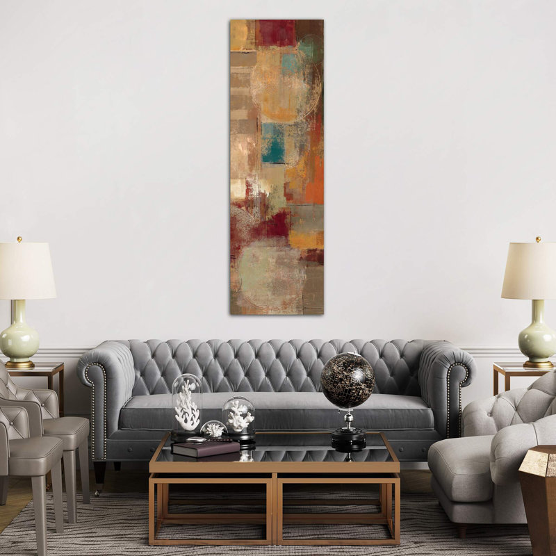 Oriental Trip Panel II by Silvia Vassileva - Wrapped Canvas Panoramic Painting, 30.48 cm H x 91.44 cm W x 3.175 cm D