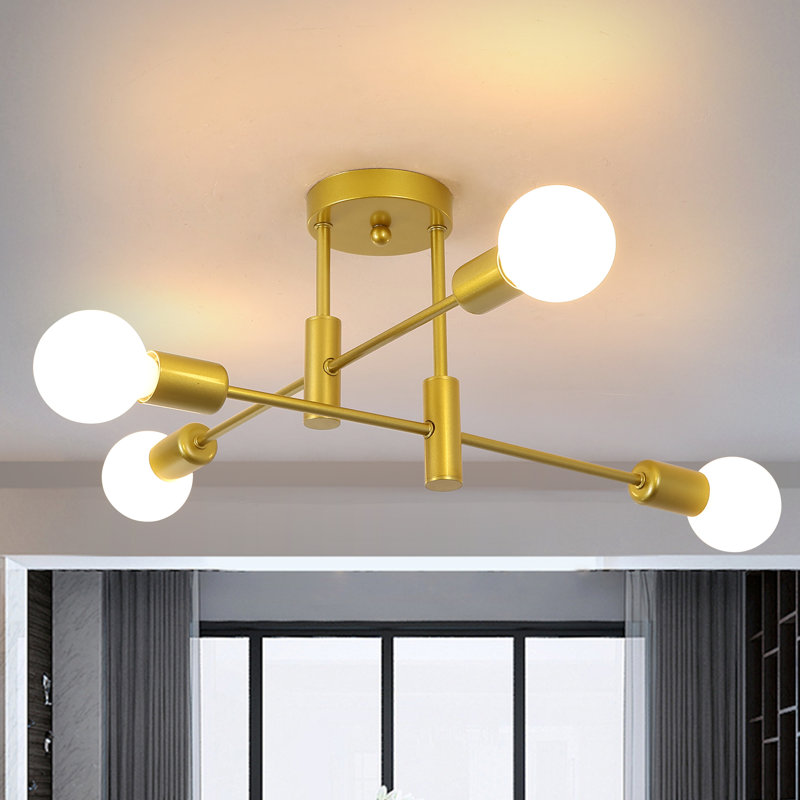 Coblitz 4 - Light Sputnik Chandelier, Gold