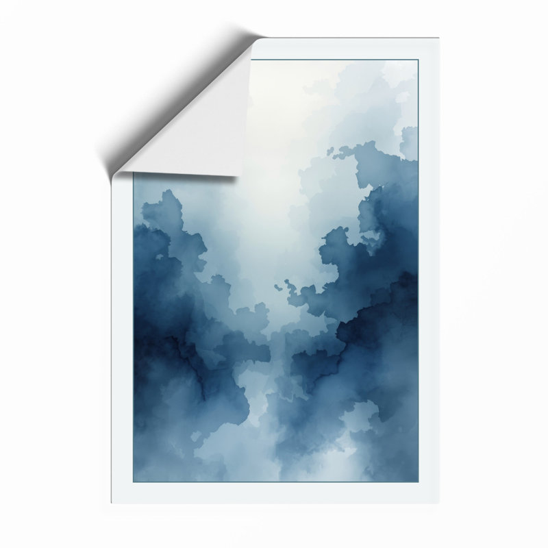 Mountains In Mist Minimalist - Print, Unframed, A3 - 42.0 x 29.7 cm