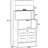 Kitchen Bakers Rack With Electrical Outlet, Coffee Bar Station Cabinet With Storage Shelves And Microwave Stand, Sturdy Steel Frame Design
