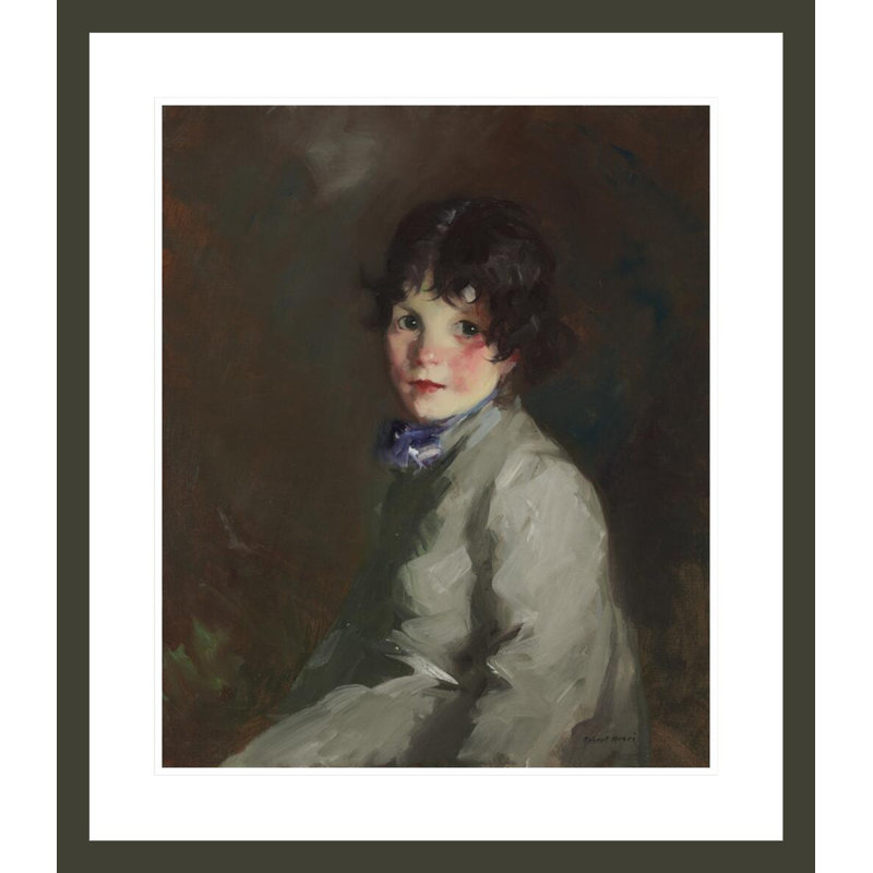 Catharine par Robert Henri - estampe numérique encadrée, H 27,06 po x l 23,5 po