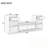 Storage Bench with Cushion, Compartments, Drawers and Open Shelves-1466601005