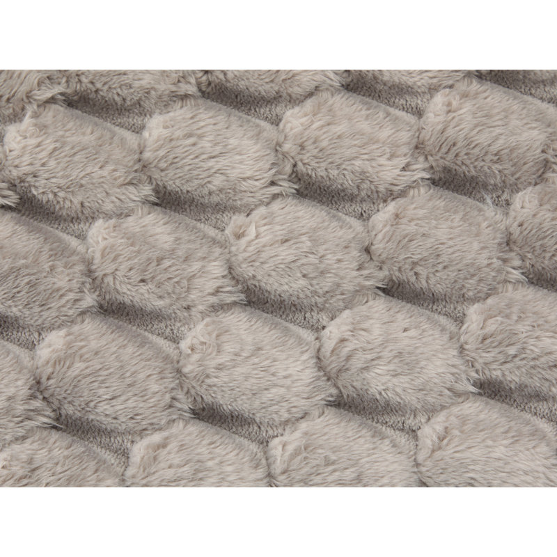 Canapé modulaire en forme de U de 135 po avec repose-pieds, sans assemblage requis, Polyester gris